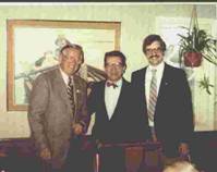 Chris Johansen, Paul Simon and Ken Larson. circa 1984
